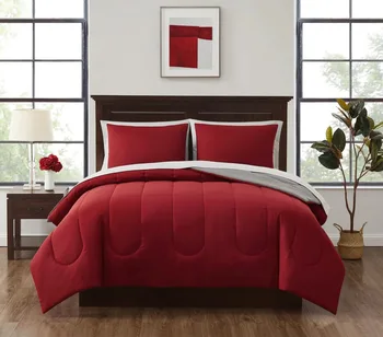 Опоры, красная Кровать в мешке из 7 предметов, комплект одеял с простынями, King