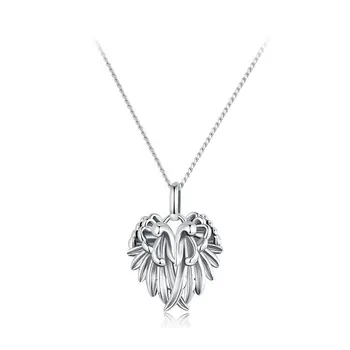 Оригинальное индивидуальное ожерелье с крыльями для мужчин и женщин из чистого серебра Ins Cold Wind, восстанавливающее Древние пути S925.