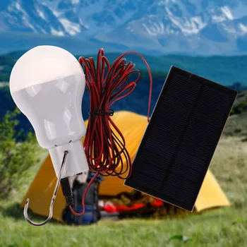 Портативная светодиодная лампа на солнечной энергии, лампа для наружного освещения, Походная палатка, лампа для рыбалки