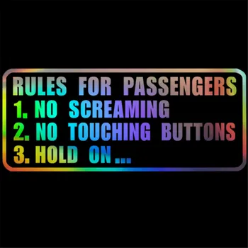 Правила для пассажиров, наклейка, забавная наклейка для гоночного автомобиля с дрифтом, Jdm, Пониженная стойка