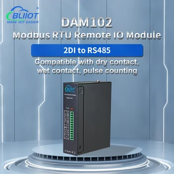 Промышленная автоматизация DAM102 Модуль удаленного ввода-вывода Modbus RTU 2 цифровых входа RS485 ДЛЯ PLC HMI DCS SCADA