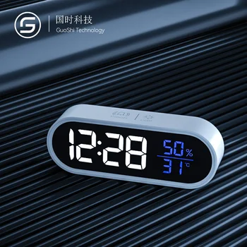 Простой цифровой маленький будильник студенческий домашний интеллектуальный светодиодный электронный будильник креативные прикроватные светящиеся часы