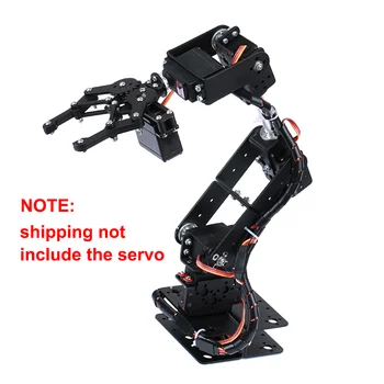 Робот-манипулятор 6 DOF из металлического сплава с механическим зажимом для рук и когтей MG996R для Arduino Robotic Education