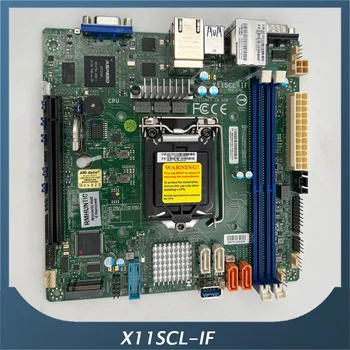 Серверная материнская плата для Supermicro C242, M.2, двойной гигабит, дистанционное управление, M-ATX X11SCL-IF