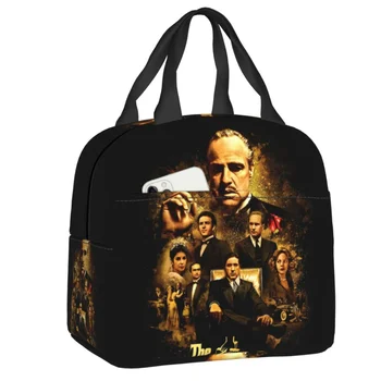 Сумка для ланча The Godfather Movie Портативный термоохладитель, изолированный ланч-бокс для женщин, детские сумки для школьников, сумки для еды