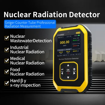 Счетчик Гейгера GC01 Детектор ядерного излучения Профессиональная Мраморная Радиационная Ионизация Сигнализация о персональной дозе Радиоактивный Тестер