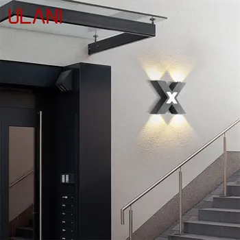 Уличный настенный светильник ULANI, современные светодиодные бра, водонепроницаемый абажур IP65 X, декоративный для дома, виллы на крыльце