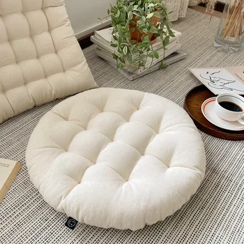 Хлопчатобумажная льняная подушка для стула, диванная подушка, Японский качественный коврик Татами для медитации, дом для банкета в 5-звездочном отеле, Подушка для сиденья