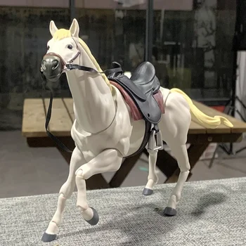 【В наличии】Фигурка лошади аниме Животные Действие 1/12 Подвижная лошадь для игрушечной модели Figma Dolls